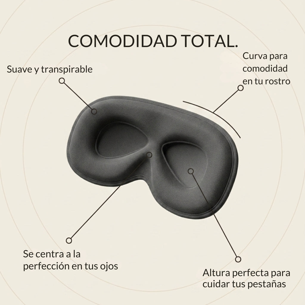 Copa 3D comodidad total — antifaz Somnio